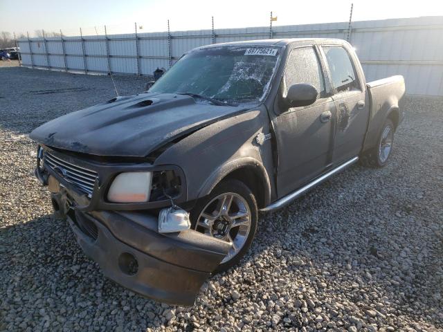 1FTRW07322KD40196 - 2002 FORD F150 SUPERCREW HARLEY DAVIDSON GRAY photo 2