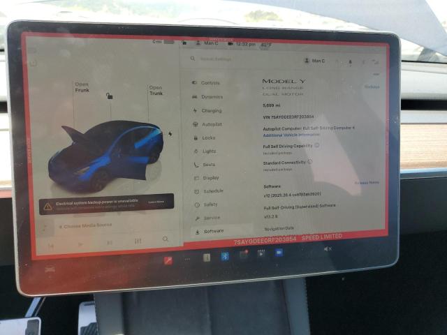 7SAYGDEE0RF203854 - 2024 TESLA MODEL Y 蓝色 照片 9