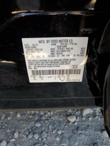 2FMPK4AP3GBC07644 - 2016 FORD EDGE SPORT Negro foto 13