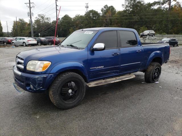 5TBDT44196S511949 - 2006 TOYOTA TUNDRA DOUBLE CAB SR5 BLUE photo 1