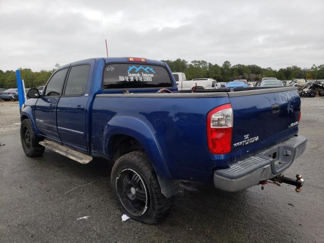 5TBDT44196S511949 - 2006 TOYOTA TUNDRA DOUBLE CAB SR5 BLUE photo 2