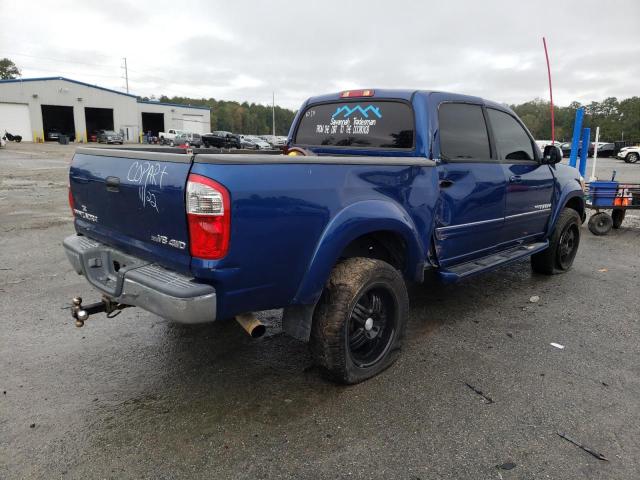 5TBDT44196S511949 - 2006 TOYOTA TUNDRA DOUBLE CAB SR5 BLUE photo 3