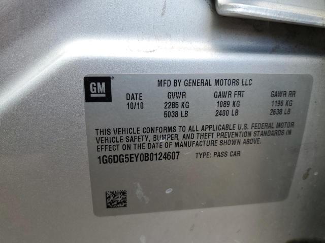 1G6DG5EY0B0124607 - 2011 CADILLAC CTS LUXURY COLLECTION SILVER photo 13