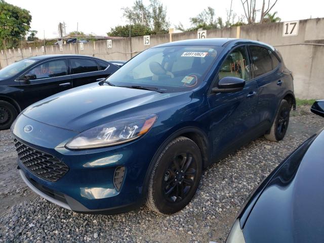 1FMCU0BZ3LUC30637 - 2020 FORD ESCAPE SE SPORT BLUE photo 1