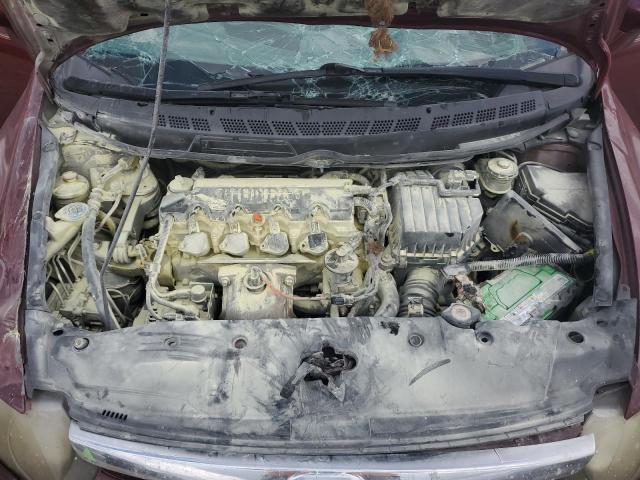 1HGFA16847L015783 - 2007 HONDA CIVIC EX ბურგუნდია ფოტო 11