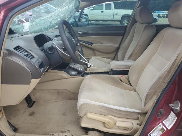 1HGFA16847L015783 - 2007 HONDA CIVIC EX ბურგუნდია ფოტო 7