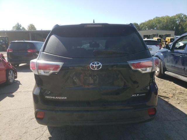 5TDJKRFH3GS268323 - 2016 TOYOTA HIGHLANDER XLE BLACK photo 6