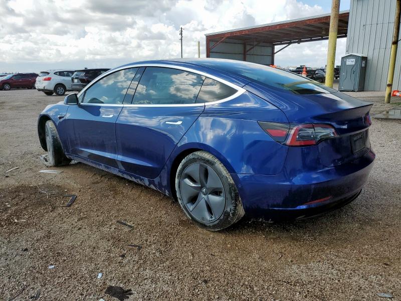5YJ3E1EA3KF485731 - 2019 TESLA MODEL 3 BLUE photo 2