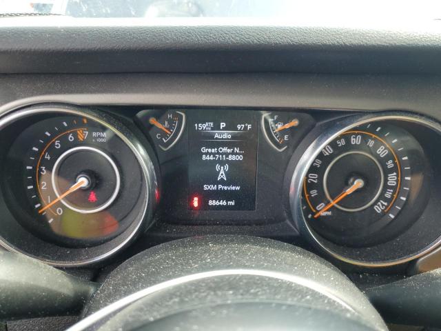 1C4HJXDG6KW629567 - 2019 JEEP WRANGLER UNLIMITED SPORT Մոխրագույն լուսանկար 9