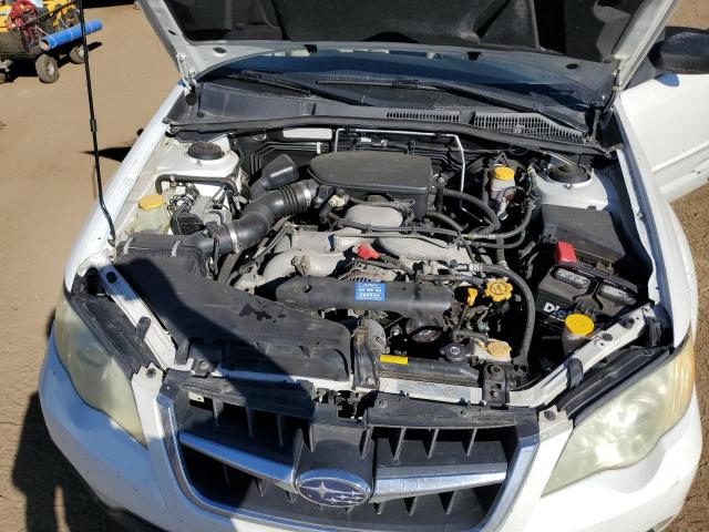 4S4BP61C797335532 - 2009 SUBARU OUTBACK 2.5I WHITE photo 11