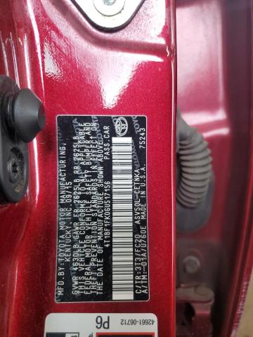 4T1BF1FK0GU517156 - 2016 TOYOTA CAMRY LE 勃艮第红 照片 12