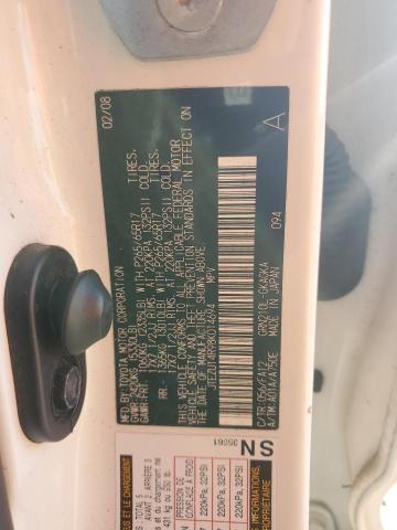 JTEZU14R98K014694 - 2008 TOYOTA 4RUNNER SR5 WHITE photo 13