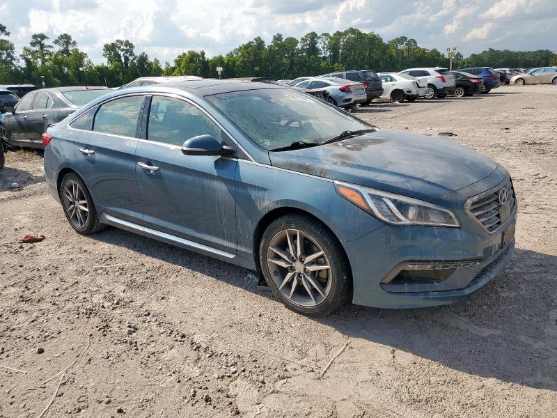 5NPE34AB4FH086218 - 2015 HYUNDAI SONATA SPORT 蓝色 照片 4