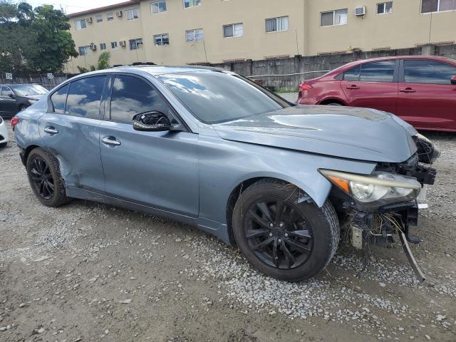 JN1BV7AP4EM682043 - 2014 INFINITI Q50 BASE GRAY photo 4