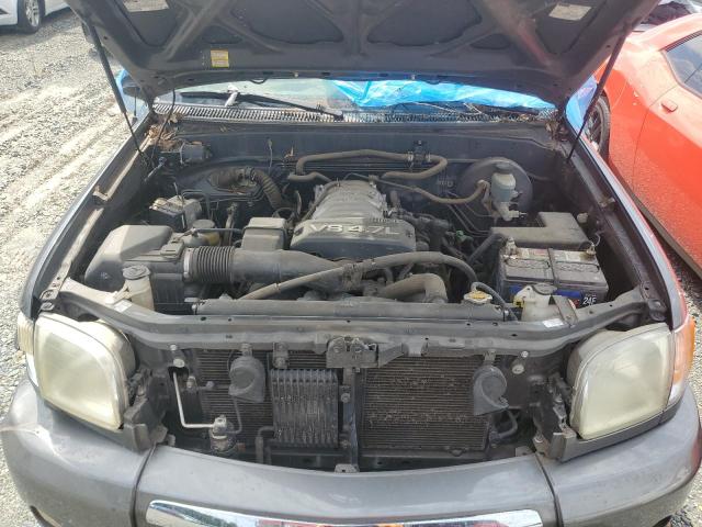 5TBRT34134S443967 - 2004 TOYOTA TUNDRA ACCESS CAB SR5 GRAY photo 11