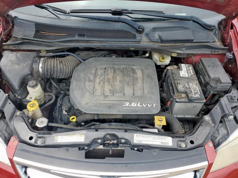 2C4RC1CG2CR362709 - 2012 CHRYSLER TOWN & COU TOURING L MAROON photo 12