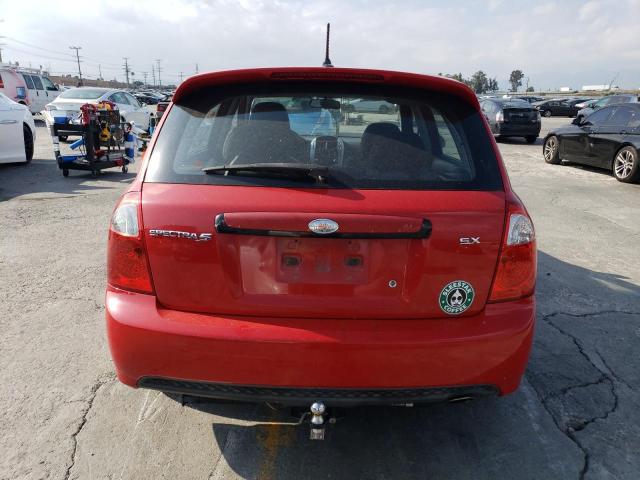 KNAFE162475007781 - 2007 KIA SPECTRA5 SX RED photo 6