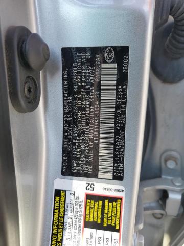 4T1B11HK9JU094158 - 2018 TOYOTA CAMRY L SILVER photo 12