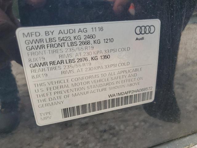 WA1M2AFP2HA088572 - 2017 AUDI Q5 PREMIUM PLUS ლურჯი ფოტო 14