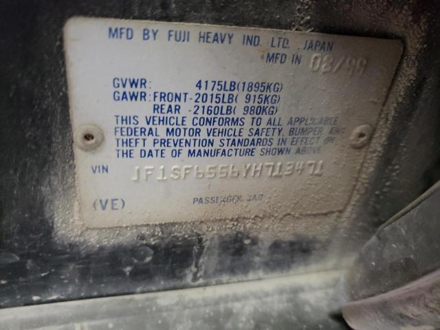 JF1SF6556YH713471 - 2000 SUBARU FORESTER S შავი ფოტო 13