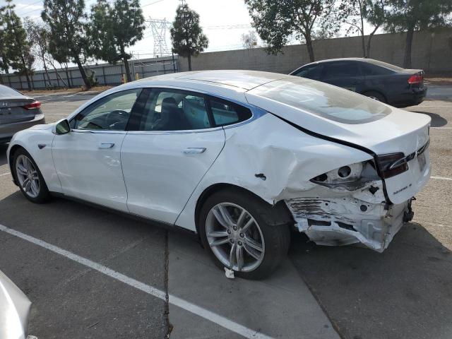 5YJSA1H19EFP50482 - 2014 TESLA MODEL S Weiß Foto 2