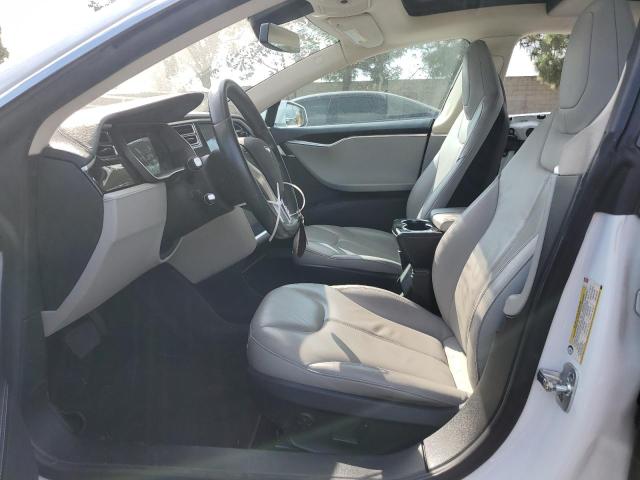 5YJSA1H19EFP50482 - 2014 TESLA MODEL S Weiß Foto 7