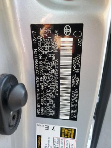 JTDKARFP7H3067008 - 2017 TOYOTA PRIUS PRIM Gümüş foto 12