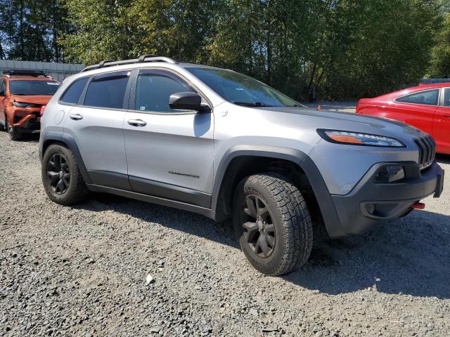 1C4PJMBB8EW150296 - 2014 JEEP CHEROKEE TRAILHAWK SILVER photo 4