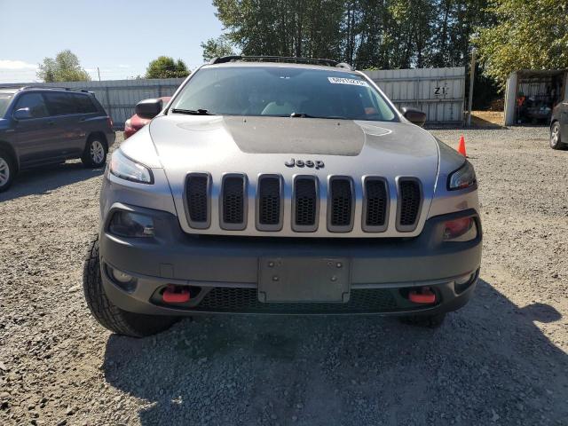 1C4PJMBB8EW150296 - 2014 JEEP CHEROKEE TRAILHAWK SILVER photo 5