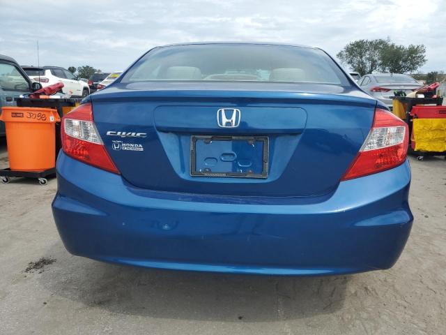 19XFB2F52CE032270 - 2012 HONDA CIVIC LX BLUE photo 6