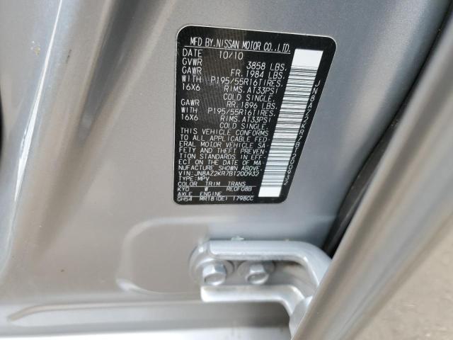 JN8AZ2KR7BT200932 - 2011 NISSAN CUBE BASE SILVER photo 14