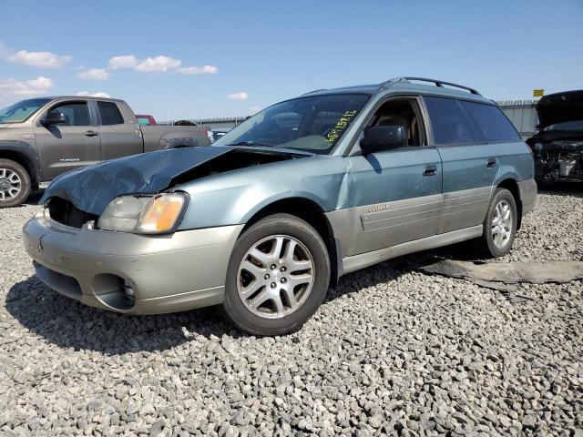 4S3BH665116611306 - 2001 SUBARU LEGACY OUTBACK GREEN photo 1