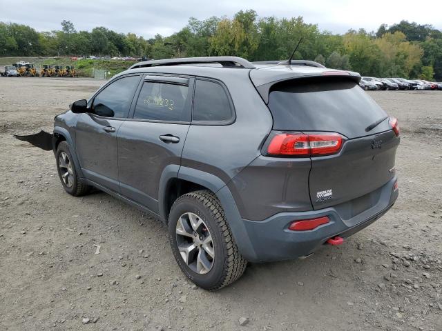 1C4PJMBS7FW750888 - 2015 JEEP CHEROKEE TRAILHAWK GRAY photo 2