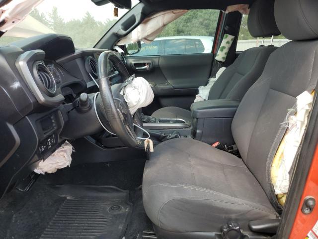 3TMCZ5AN0JM137769 - 2018 TOYOTA TACOMA DOUBLE CAB Orange photo 7