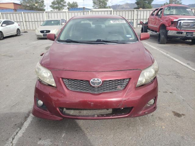 2T1BU4EE9AC532735 - 2010 TOYOTA CAROLLA BASE RED photo 5