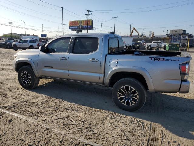 3TMAZ5CN2MM154405 - 2021 TOYOTA TACOMA DOUBLE CAB SILVER photo 2