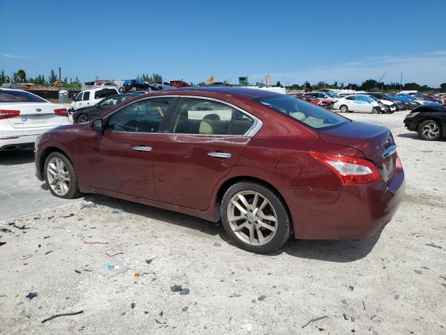 1N4AA5AP9AC805981 - 2010 NISSAN MAXIMA S BURGUNDY photo 2