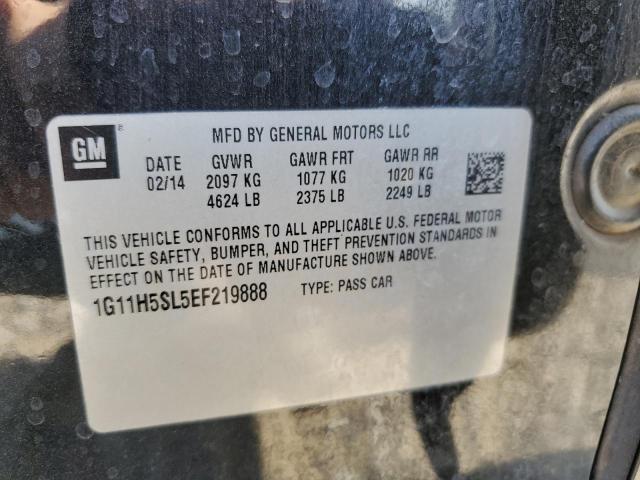 1G11H5SL5EF219888 - 2014 CHEVROLET MALIBU LTZ შავი ფოტო 12