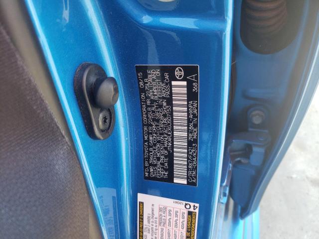 JTNKARJEXGJ507153 - 2016 TOYOTA SCION IM BLUE photo 12