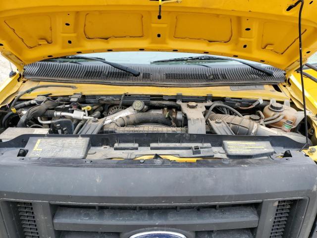 1FD4E45P08DB13494 - 2009 FORD ECONOLINE E450 SUPER DUTY CUTAWAY VAN YELLOW photo 7