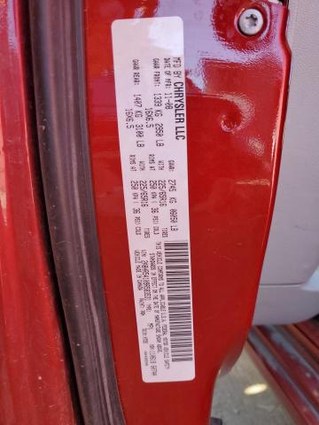 2A8HR54109R583531 - 2009 CHRYSLER TOWN & COU TOURING წითელი ფოტო 13