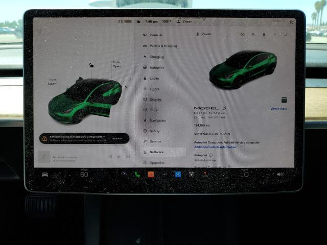 5YJ3E1EB7NF132132 - 2022 TESLA MODEL 3 白色 照片 9