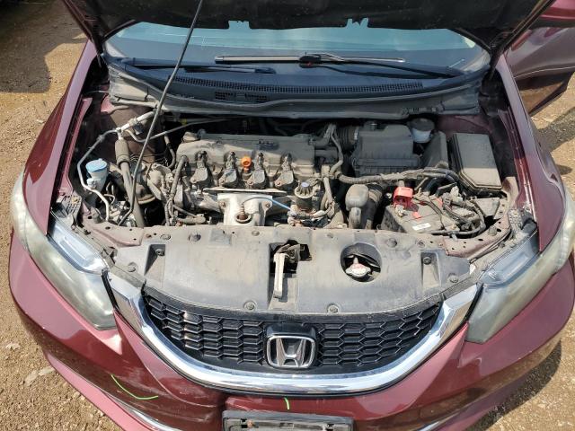19XFB2F80FE069073 - 2015 HONDA CIVIC EX MAROON photo 11
