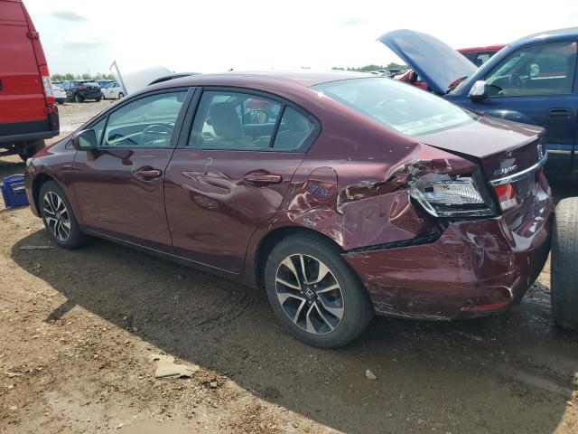 19XFB2F80FE069073 - 2015 HONDA CIVIC EX MAROON photo 2