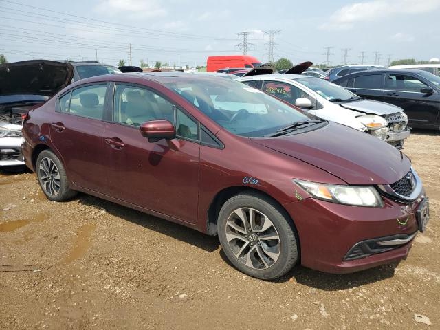 19XFB2F80FE069073 - 2015 HONDA CIVIC EX MAROON photo 4
