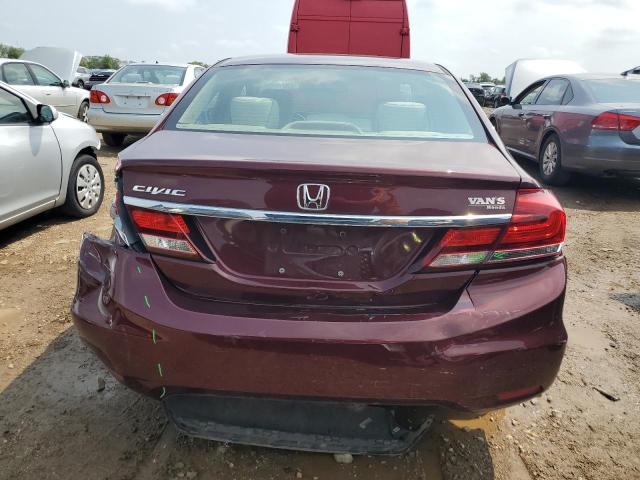 19XFB2F80FE069073 - 2015 HONDA CIVIC EX MAROON photo 6