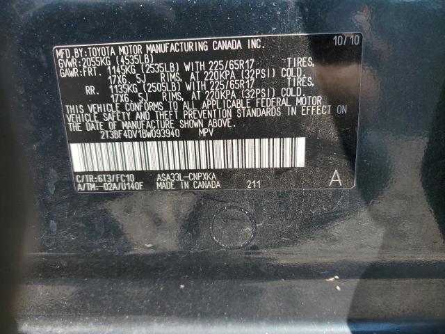 2T3BF4DV1BW093940 - 2011 TOYOTA RAV4 蓝色 照片 13