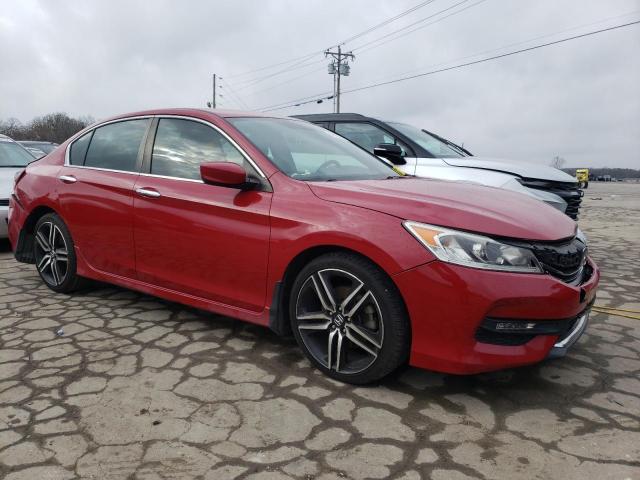 1HGCR2F10HA016575 - 2017 HONDA ACCORD SPORT SPECIAL EDITION RED photo 4