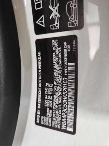 WBA4P3C53HK528103 - 2017 BMW 440XI WHITE photo 14