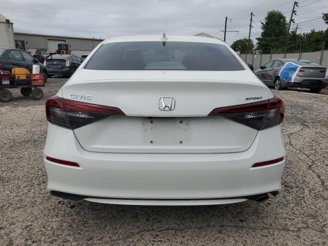 2HGFE2F52SH503961 - 2025 HONDA CIVIC SPORT WHITE photo 6